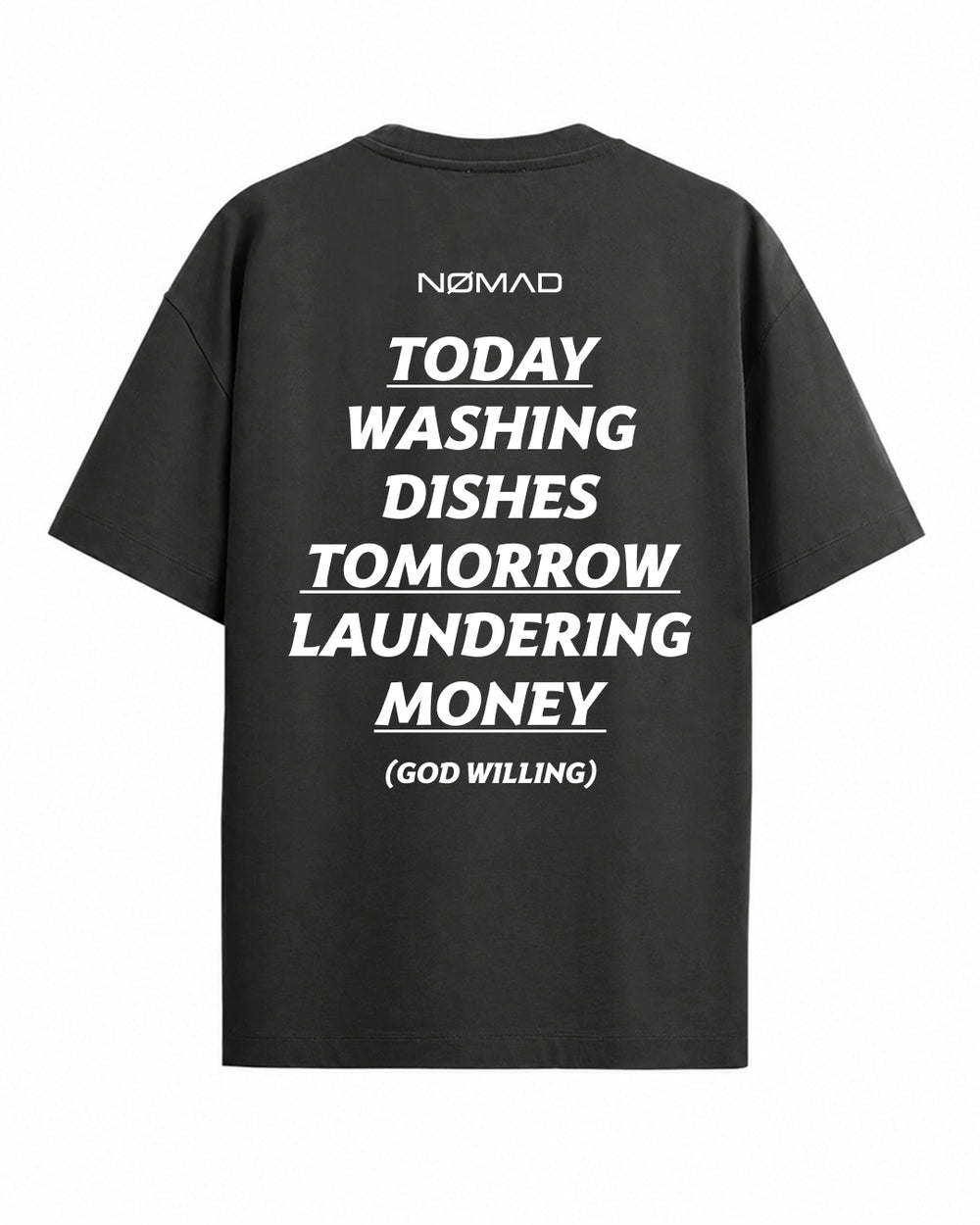 Today Washing Dishes Tomorrow Laundering Money (God Willing)