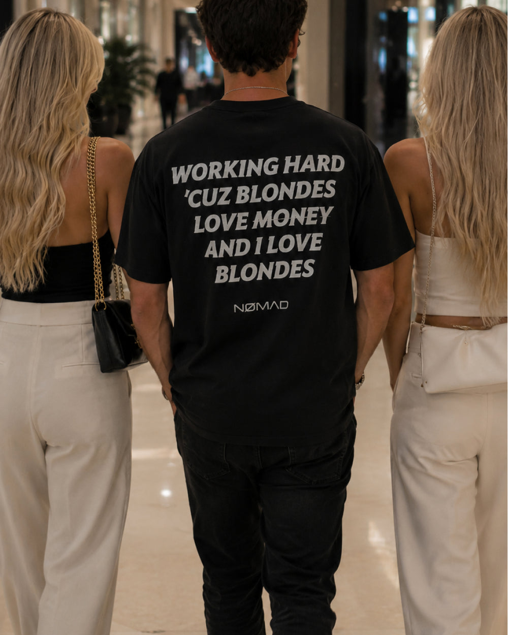 Working Hard 'Cuz Blondes Love Money and I Love Blondes