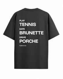 Play Tennis Date Brunette Drive Porche